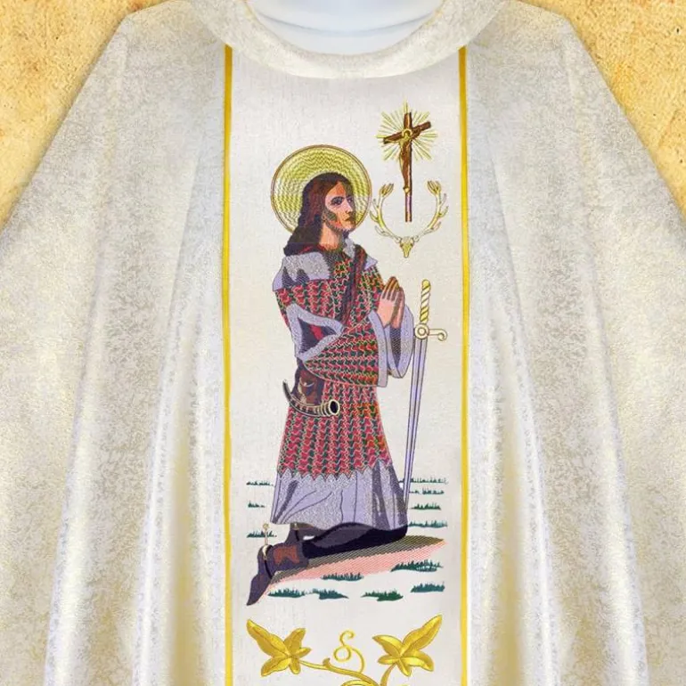 Articles Religieux JP chasuble Saint Hubert^ Visages De Saints