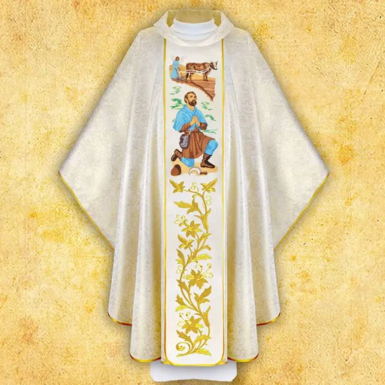 Articles Religieux JP Chasuble Saint Isidore^ Visages De Saints