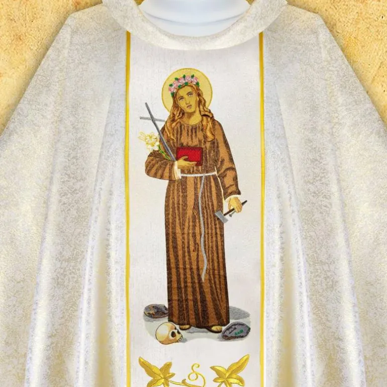 Articles Religieux JP Chasuble sainte Rosalie^ Visages De Saints