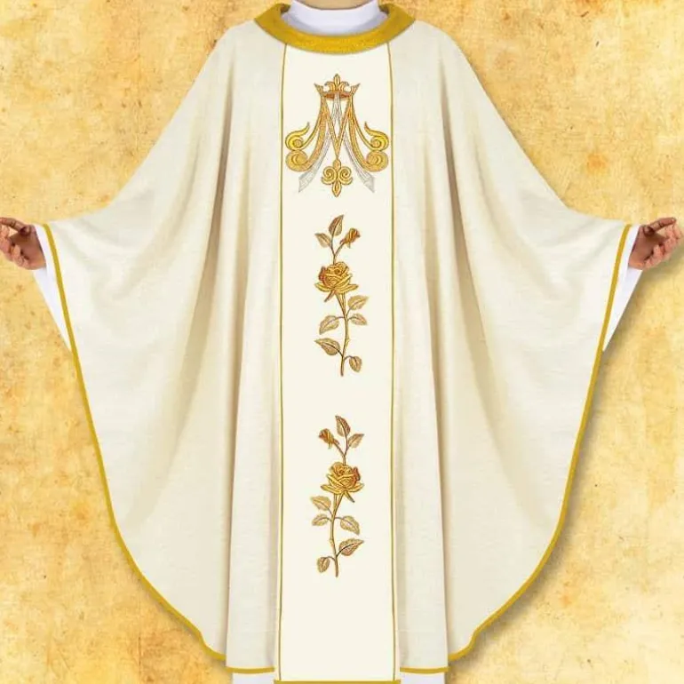 Articles Religieux JP Chasuble Sanctuaire de Notre Dame^ Mariale
