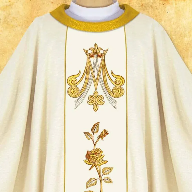 Articles Religieux JP Chasuble Sanctuaire de Notre Dame^ Mariale