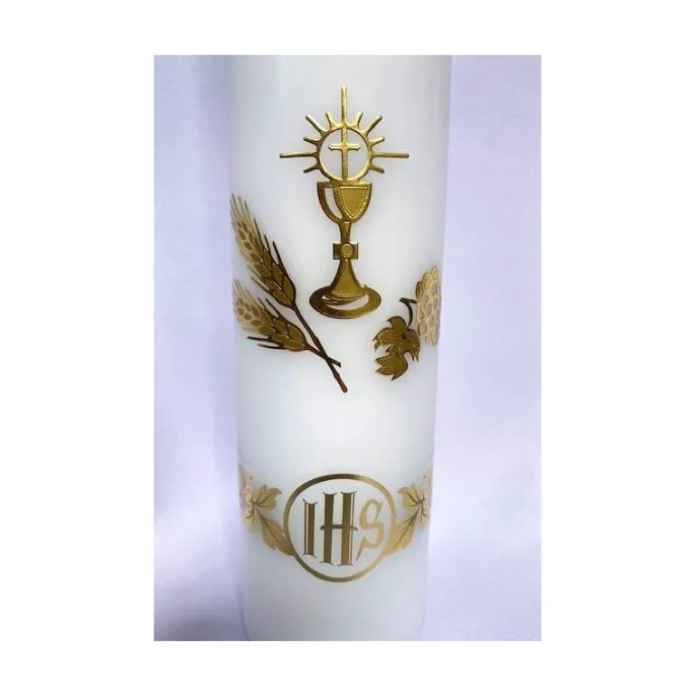 Articles Religieux JP cierge-autel-jhs^ Cierges