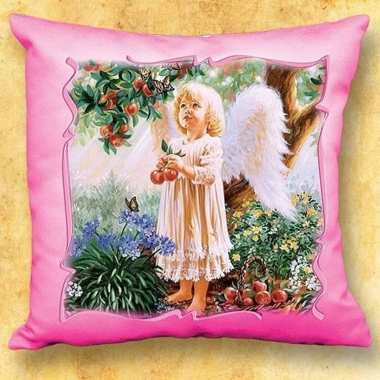 Articles Religieux JP Coussin avec motif - Ange -^ Idée Cadeau