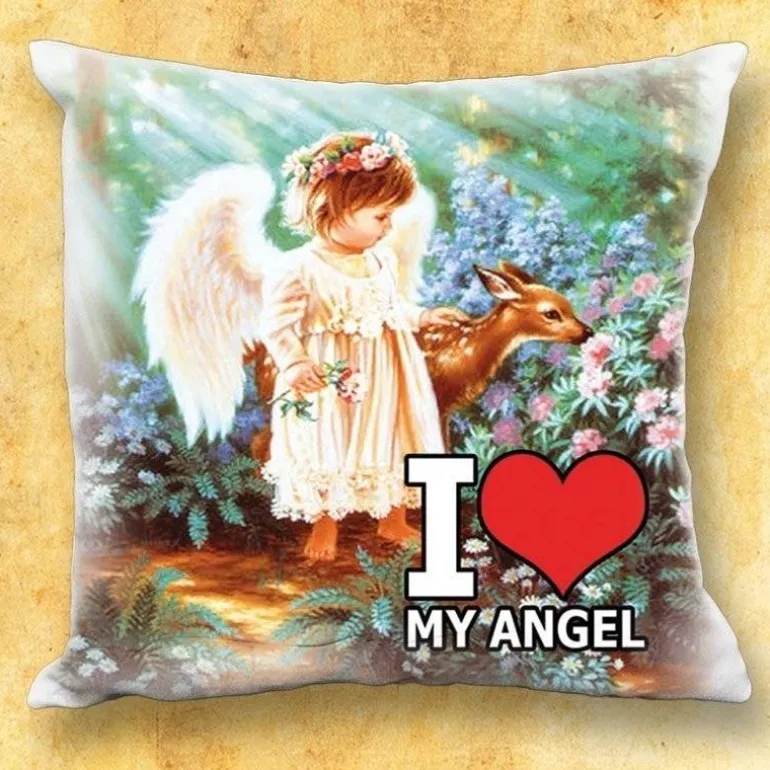 Articles Religieux JP Coussin avec motif - My Angel -^ Idée Cadeau