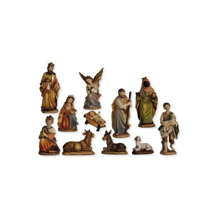 Articles Religieux JP crèche noël complet avec petit santons^ Crèches
