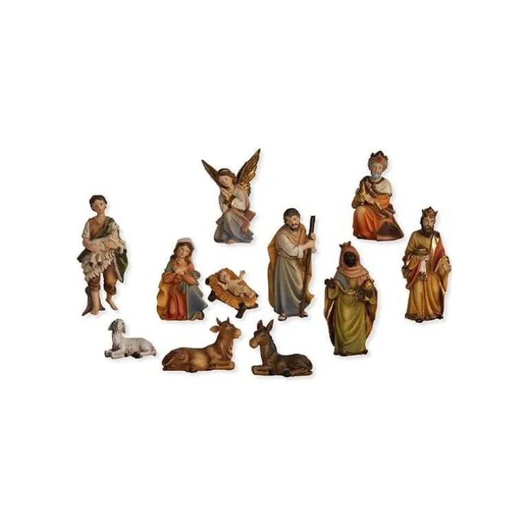 Articles Religieux JP crèche noël complet avec petit santons^ Crèches