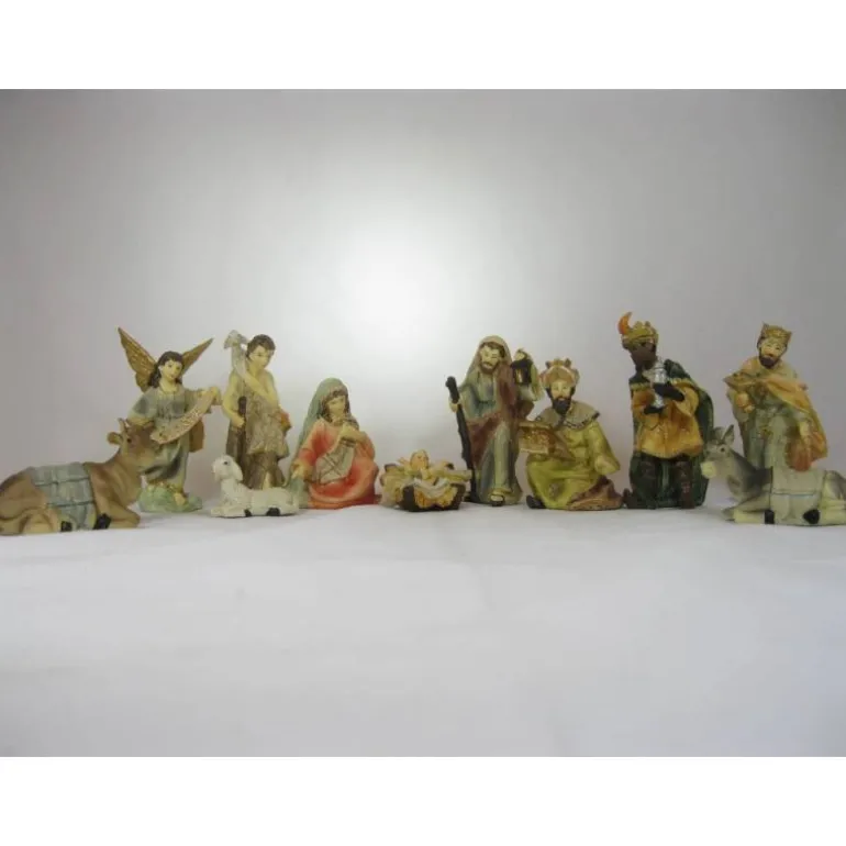 Articles Religieux JP crèche noël complet avec petit santons^ Crèches