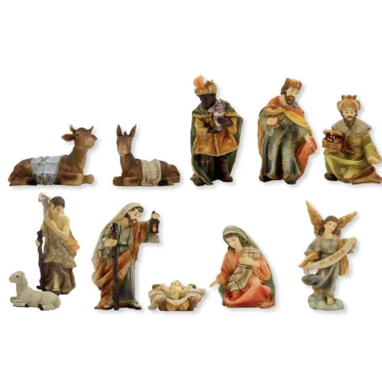 Articles Religieux JP crèche noël complet avec petit santons^ Crèches
