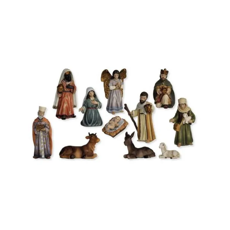 Articles Religieux JP crèche noël complet avec petit santons^ Crèches