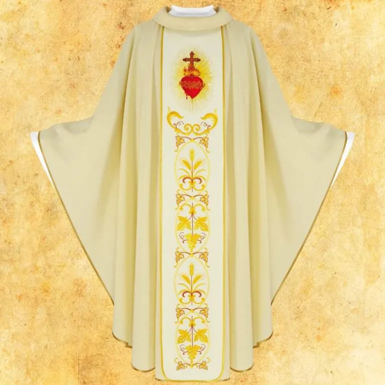 Articles Religieux JP cœur de jésus chasuble liturgique^ Pâques