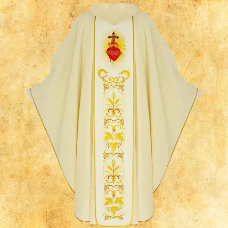 Articles Religieux JP cœur de jésus chasuble liturgique^ Pâques