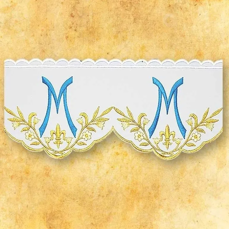 Articles Religieux JP dentelle brodée mariale^ Dentelles Brodees