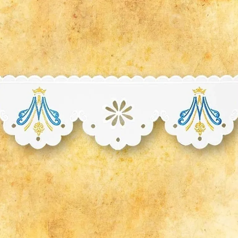 Articles Religieux JP dentelle brodée mariale^ Dentelles Brodees