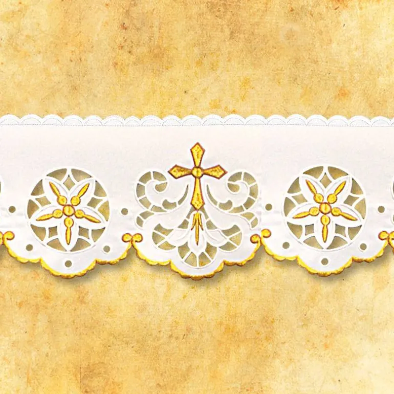 Articles Religieux JP dentelle brodée mariale bellaiza^ Dentelles Brodees
