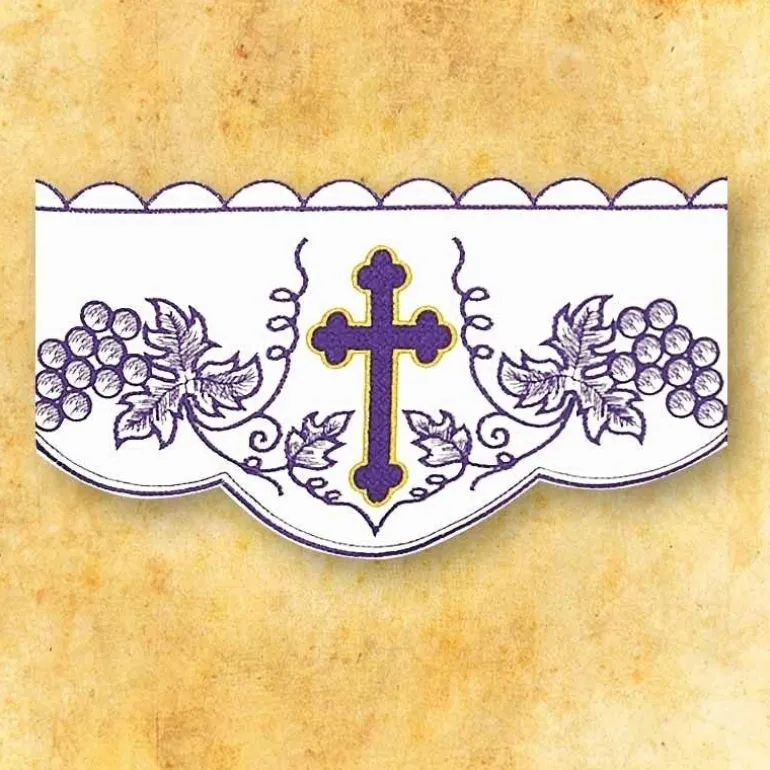 Articles Religieux JP dentelle brodée pour carême^ Dentelles Brodees