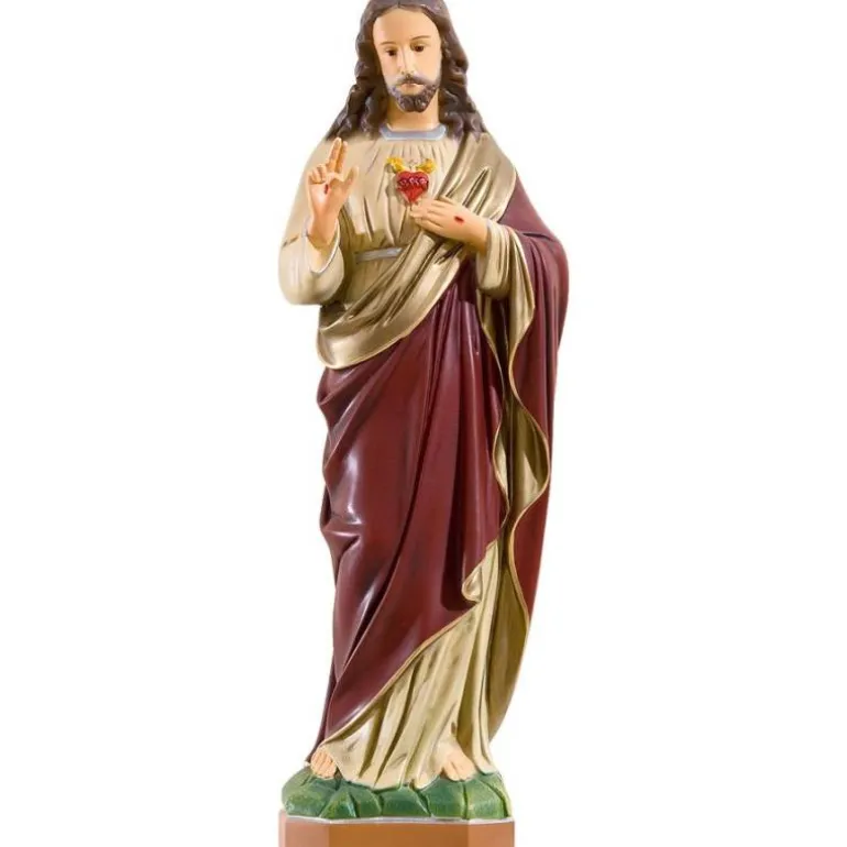 Articles Religieux JP jesus christ statue sacre coeur^ Jesus Christ