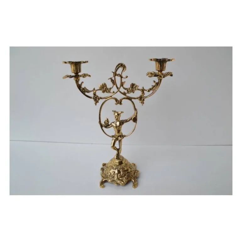 Articles Religieux JP Le chandelier 2 flammes -^ Chandelier / Candelabre