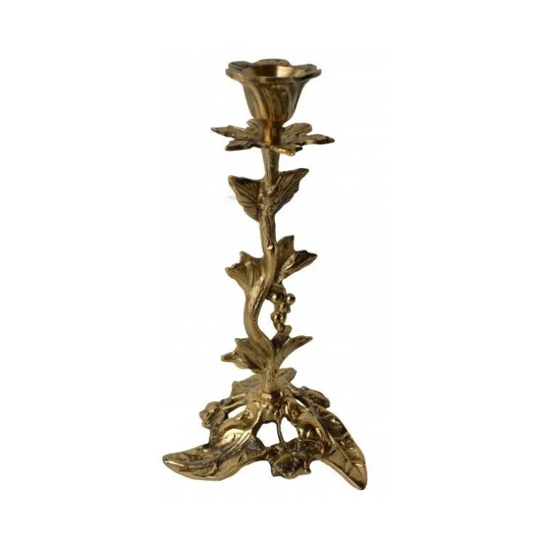 Articles Religieux JP Le chandelier 1 flammes - feuille -^ Chandelier / Candelabre