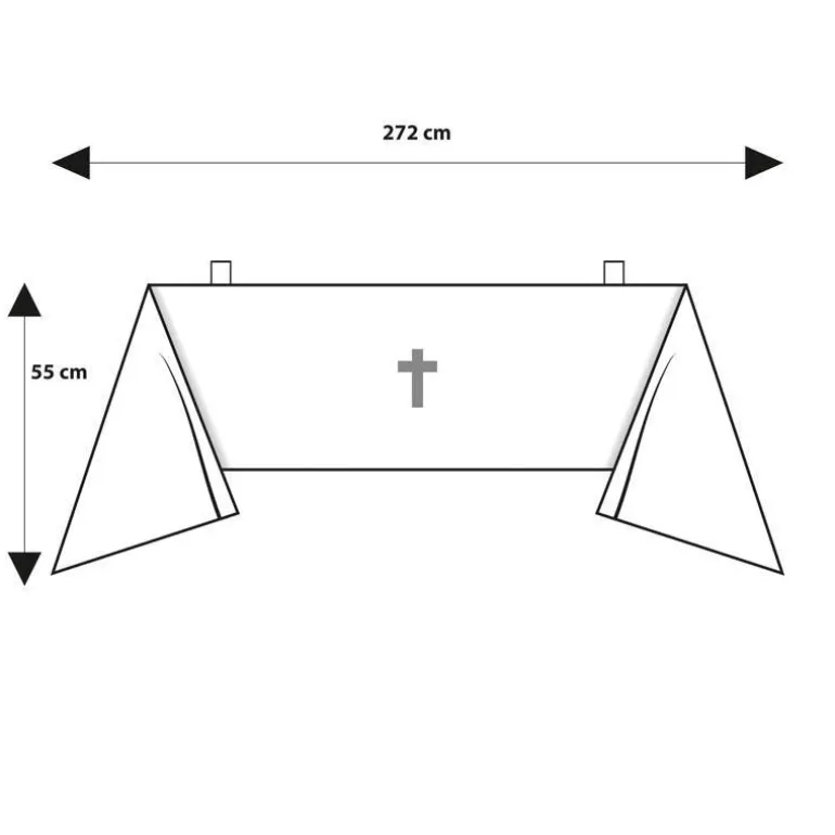 Articles Religieux JP Liturgique voile huméral avec motif Saint Jacques^ Voiles Humeral
