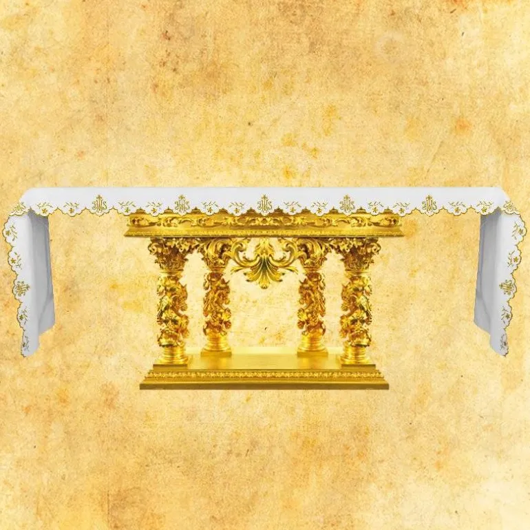 Articles Religieux JP nappe autel pour belle église^ Vendu Par Metre