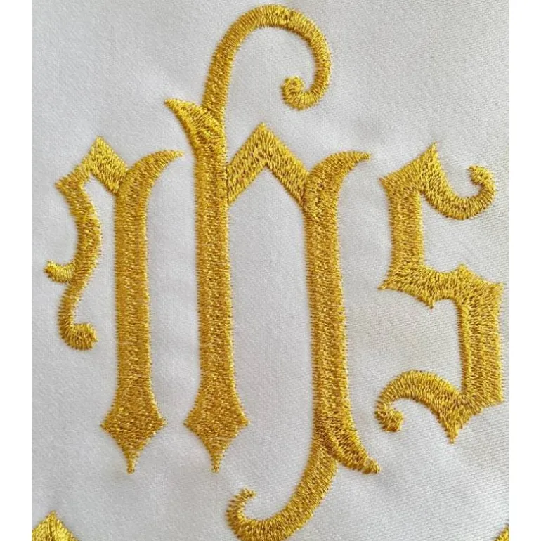 Articles Religieux JP nappe brodée pour autel à église^ Vendu Par Metre