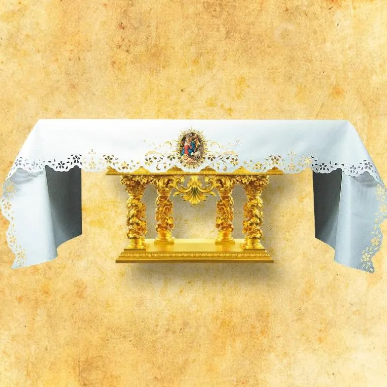 Articles Religieux JP Nappe d'autel - Noël 6 -^ Nappe Noël | Broderie Devant