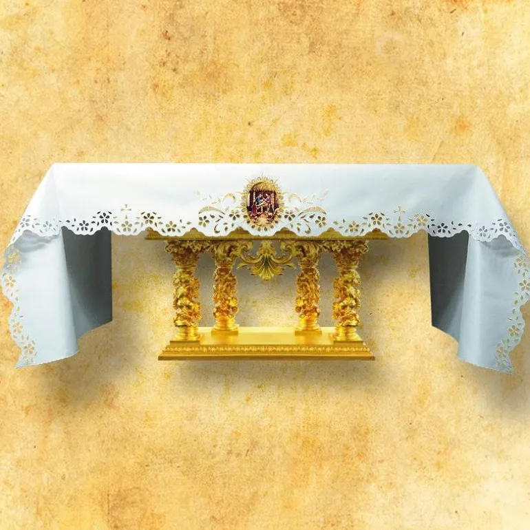 Articles Religieux JP Nappe d'autel - Noël 2 -^ Nappe Noël | Broderie Devant