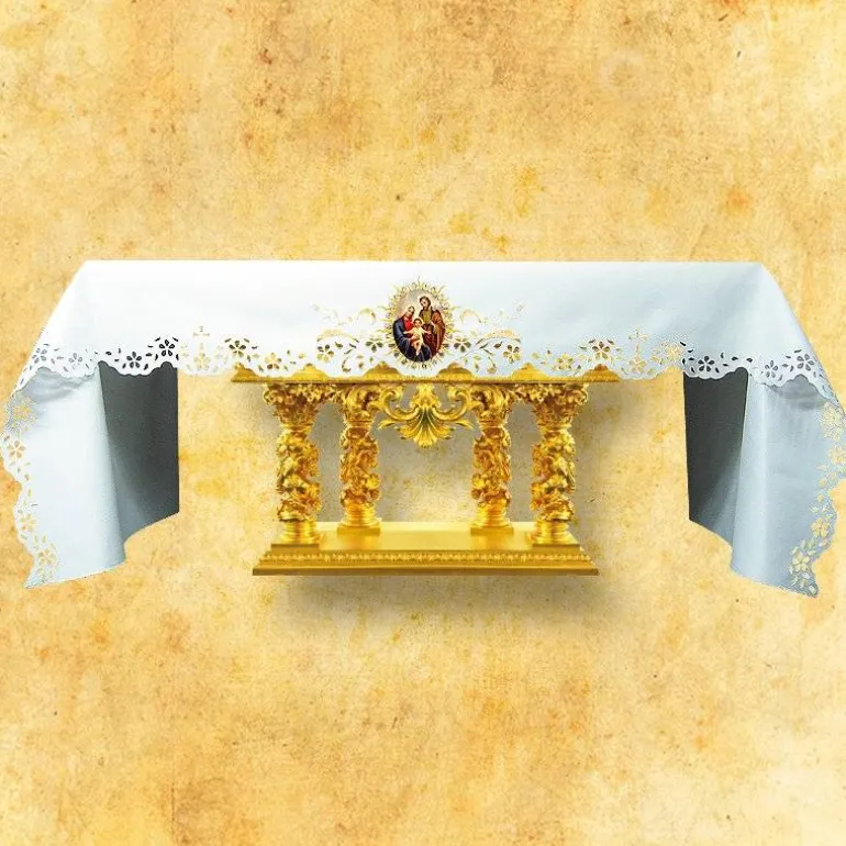 Articles Religieux JP Nappe d'autel - Noël 11 -^ Nappe Noël | Broderie Devant