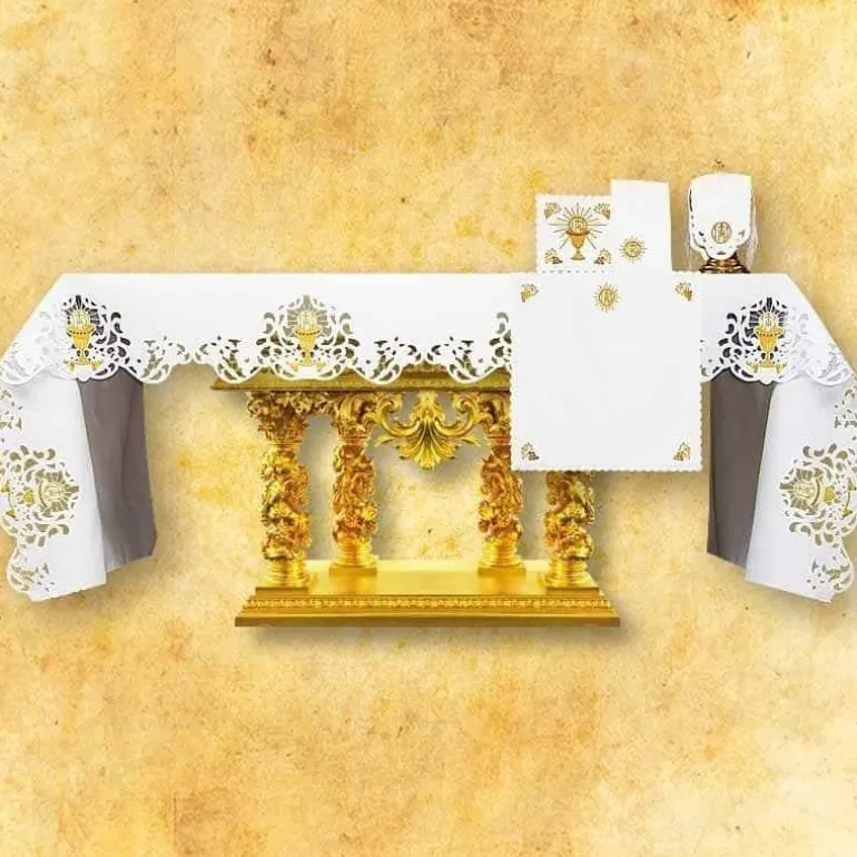 Articles Religieux JP Nappe d'autel brodée pour messe^ Vendu Par Metre