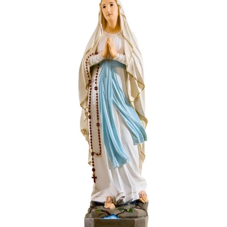 Articles Religieux JP notre dame de lourdes statue^ Sainte Marie