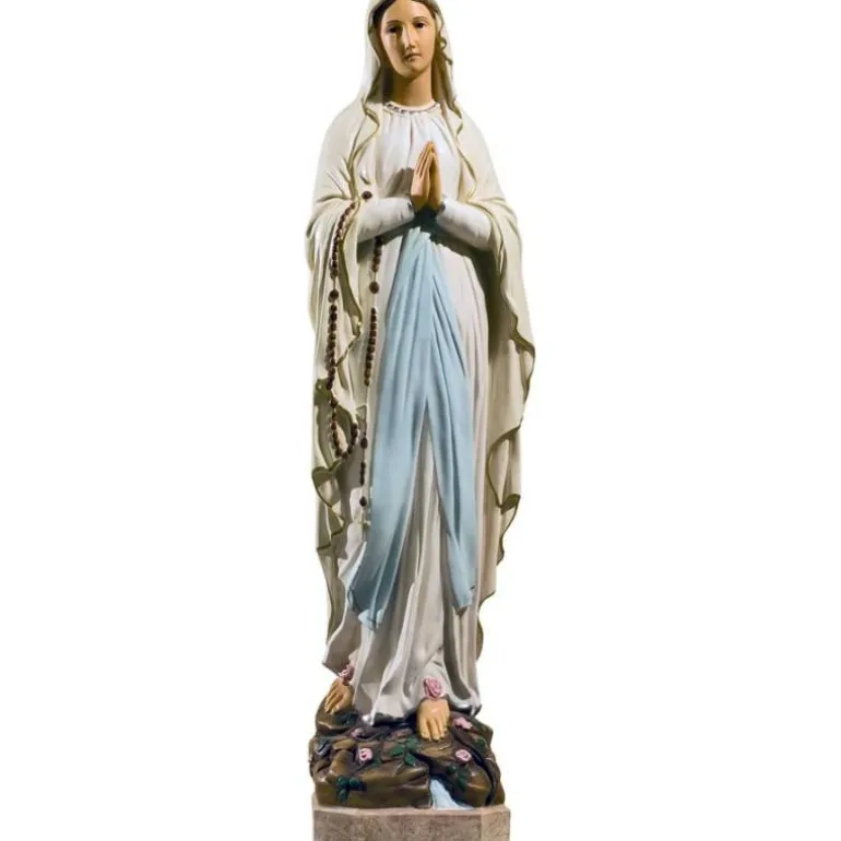 Articles Religieux JP notre dame de lourdes statue^ Sainte Marie