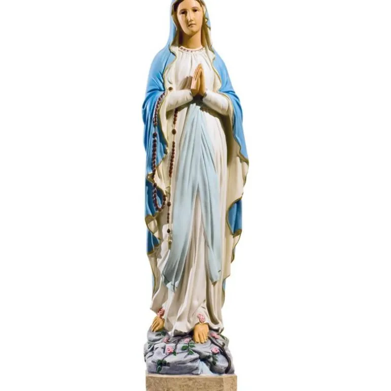 Articles Religieux JP notre dame de lourdes statue^ Sainte Marie