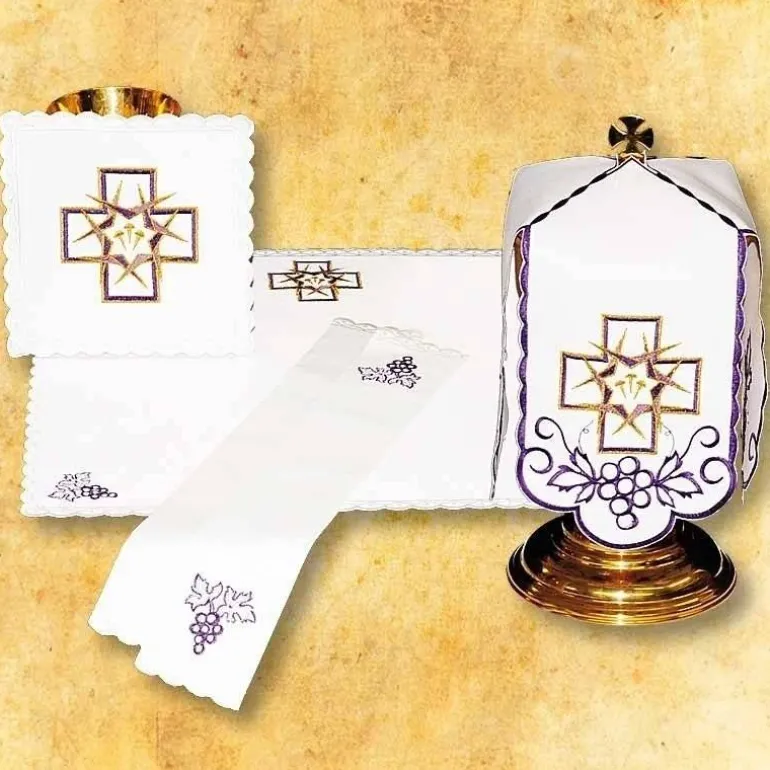 Articles Religieux JP pavillon de ciboire brodée pour église^ Carème | Carème
