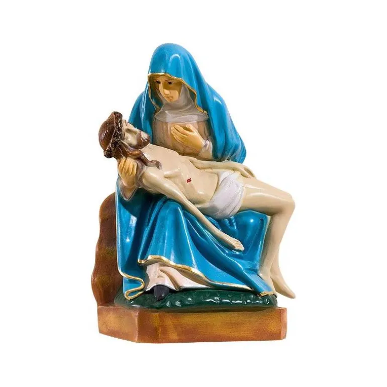 Articles Religieux JP petit statue de la pieta^ Jesus Christ