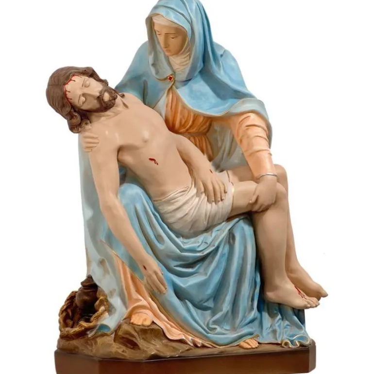 Articles Religieux JP pietà statue religieux^ Jesus Christ