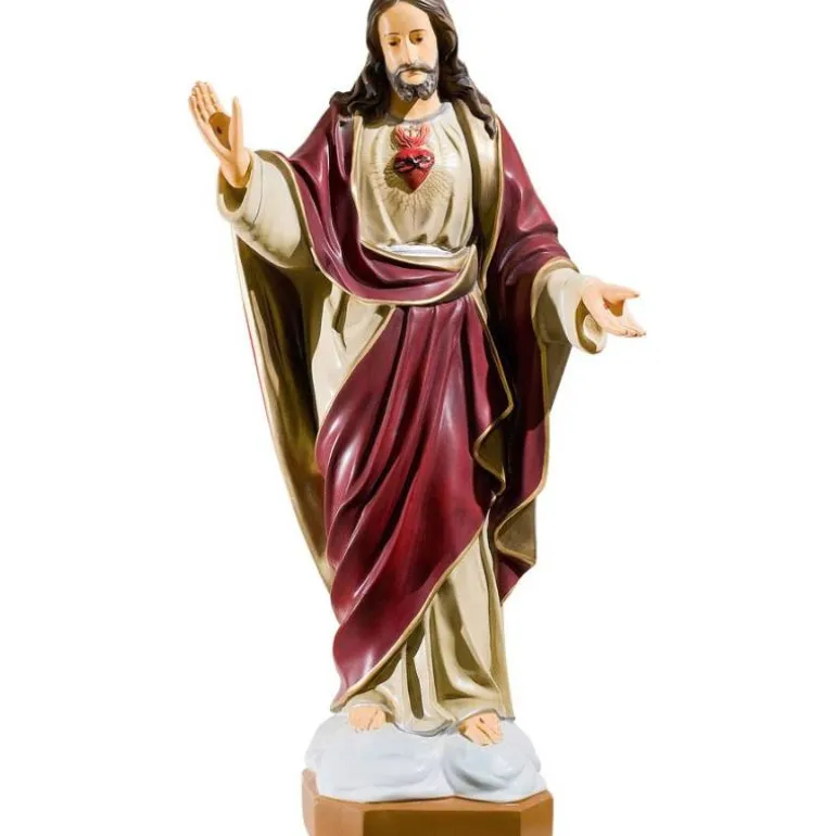 Articles Religieux JP sacre cœur statue^ Jesus Christ