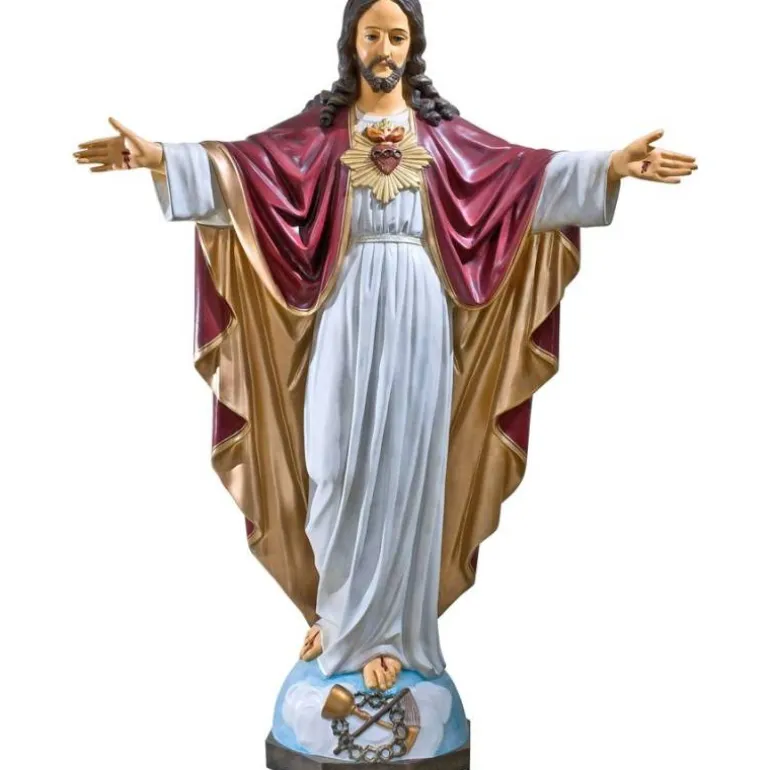 Articles Religieux JP Sacre Cœur Statue Jésus Christ^ Jesus Christ
