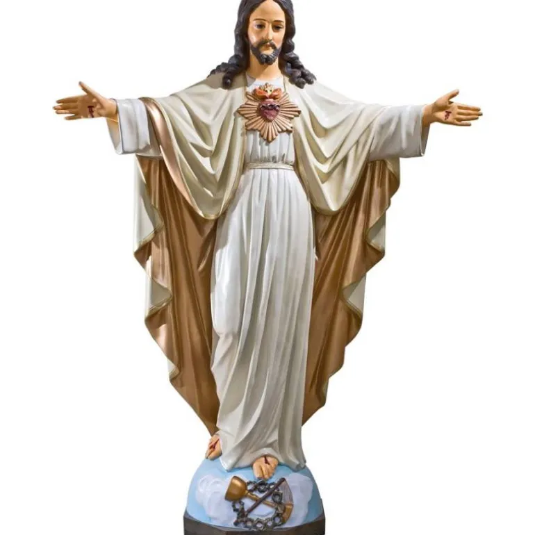 Articles Religieux JP Sacre Cœur Statue Jésus Christ^ Jesus Christ