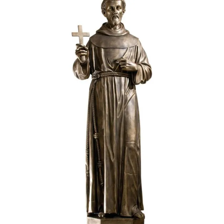Articles Religieux JP saint françoise d'Assise statue^ Saints Patrons