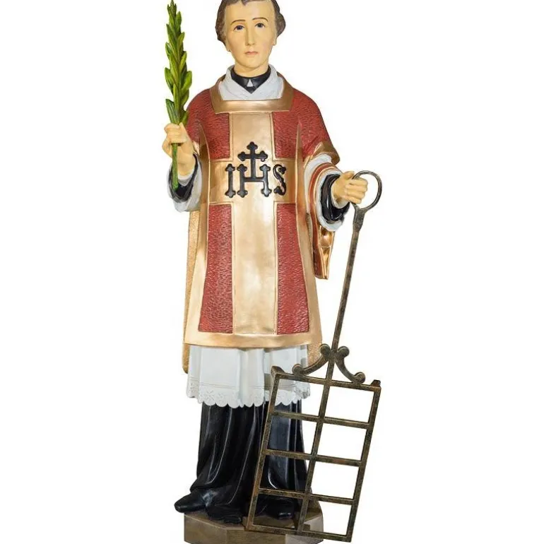 Articles Religieux JP Saint Laurent de Rome statue^ Saints Patrons