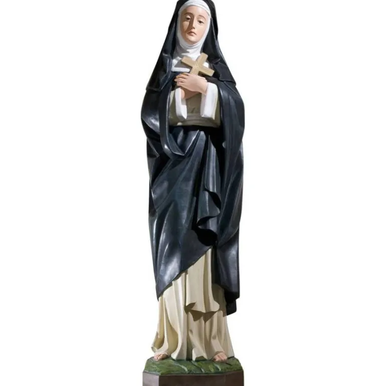 Articles Religieux JP sainte claire d'assise statue^ Saints Patrons
