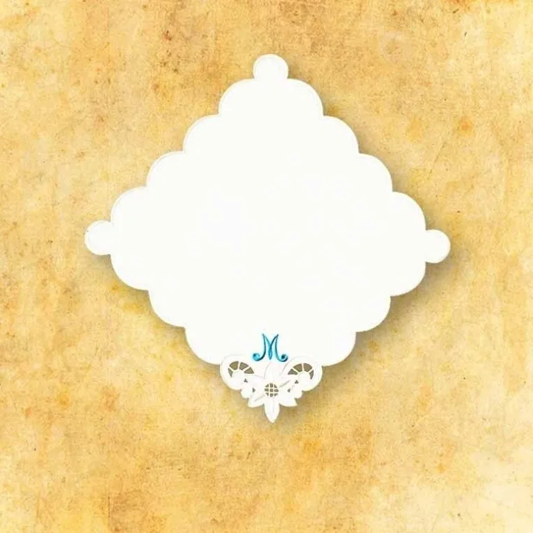 Articles Religieux JP serviette brodée autel motif mariale^ Serviette D'Autel Mariale