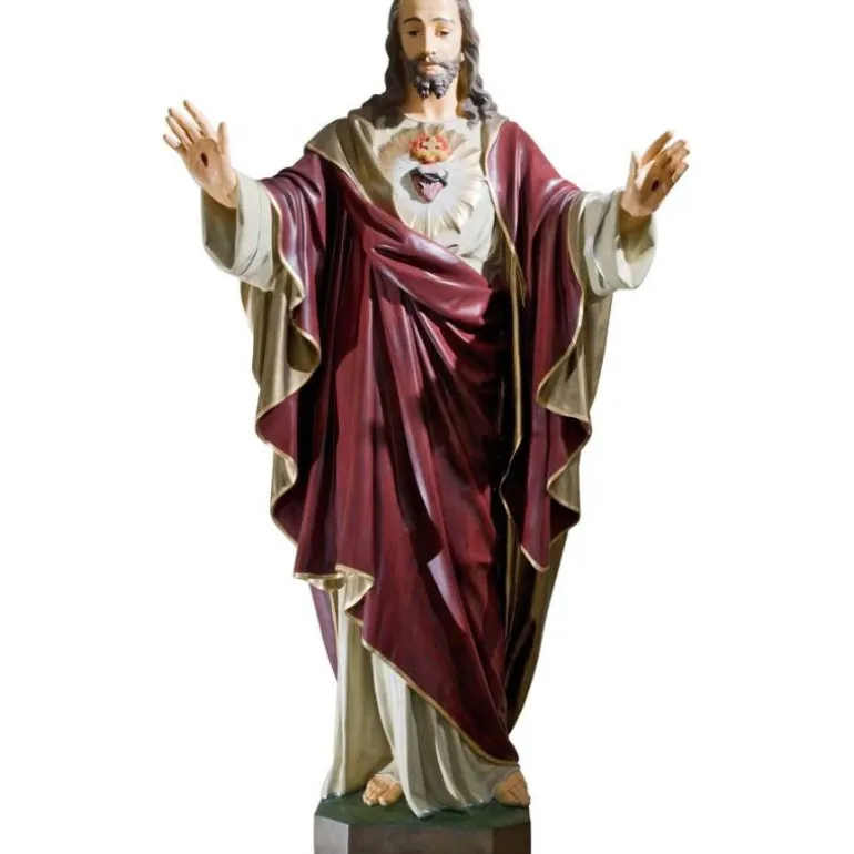 Articles Religieux JP statue jesus christ sacre coeur^ Jesus Christ