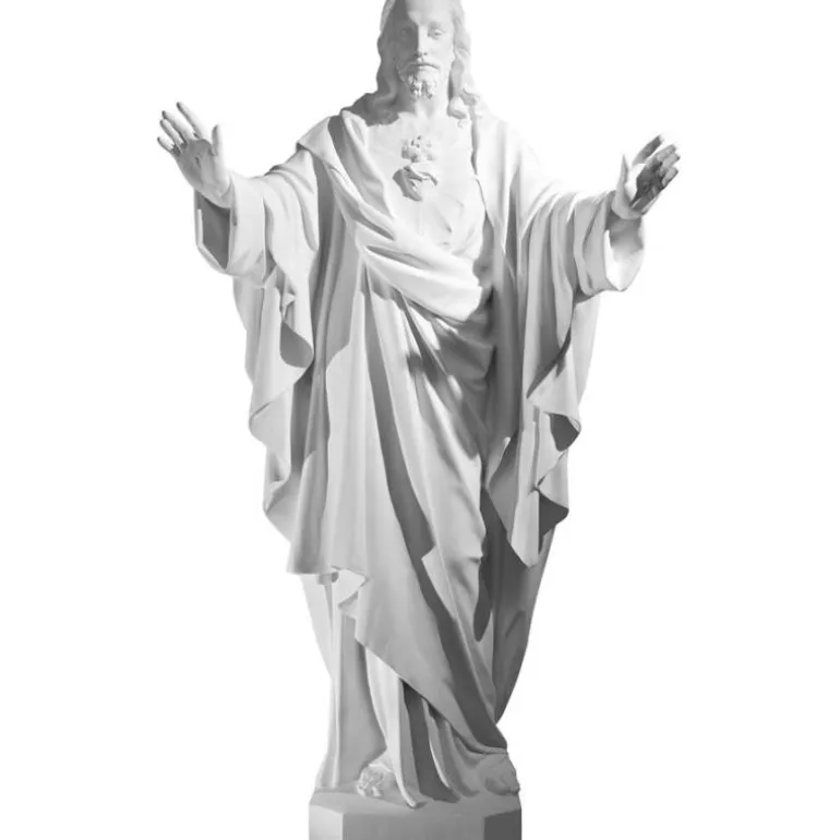Articles Religieux JP statue jesus christ sacre coeur^ Jesus Christ