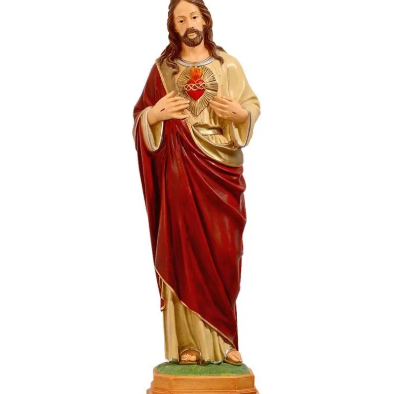 Articles Religieux JP statue jésus christ sacre cœur^ Jesus Christ