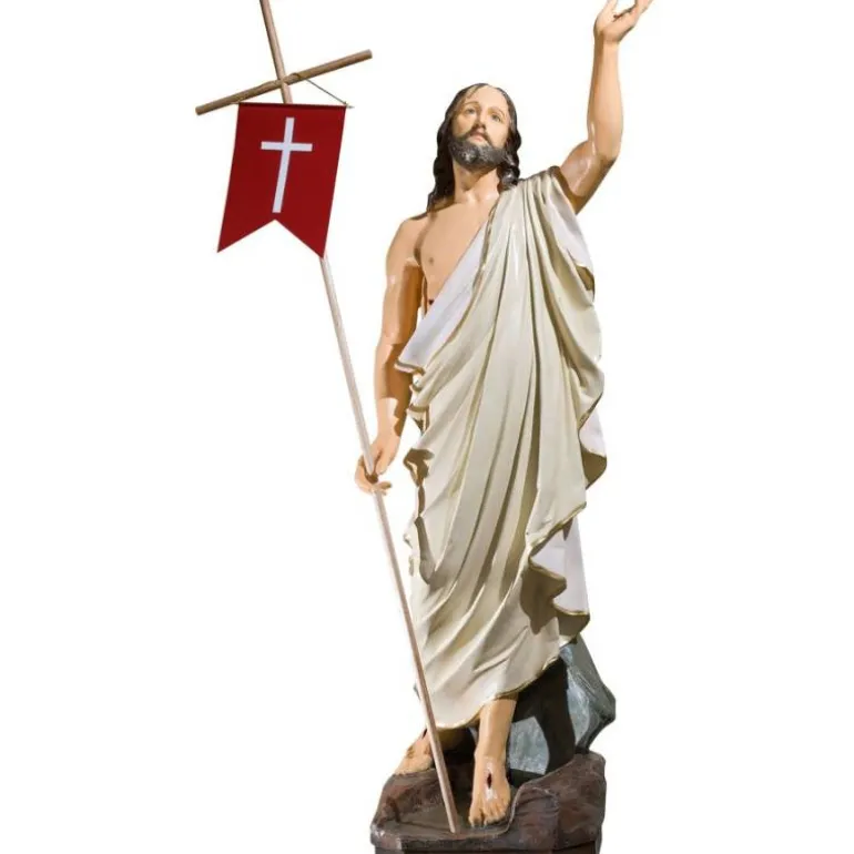 Articles Religieux JP statue jésus ressuscite^ Jesus Christ