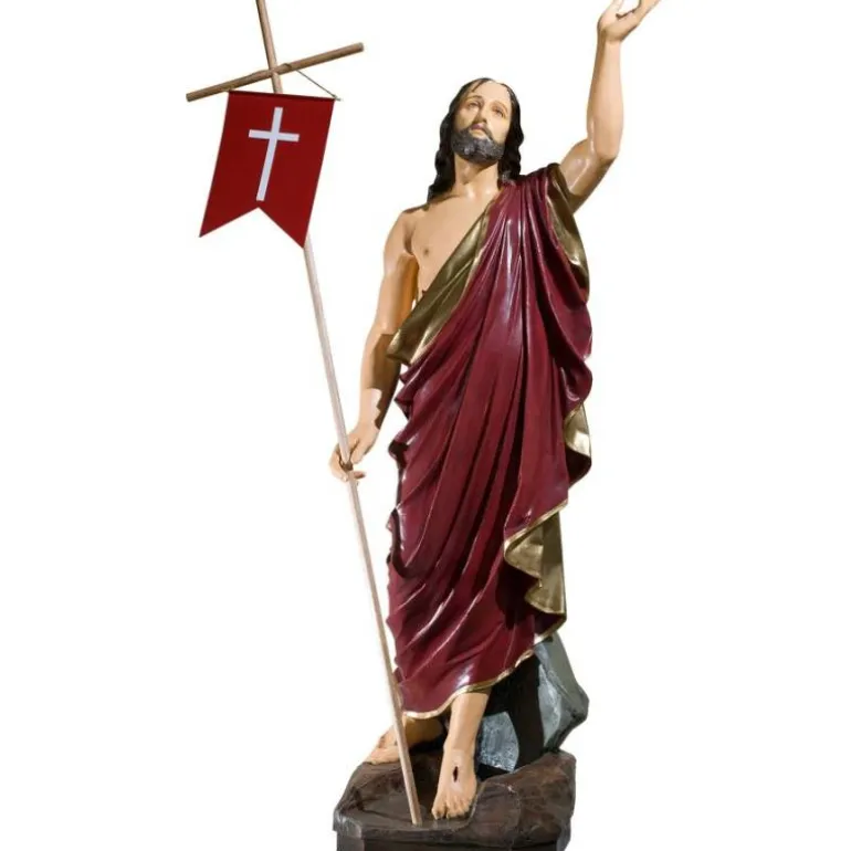 Articles Religieux JP statue jésus ressuscite^ Jesus Christ
