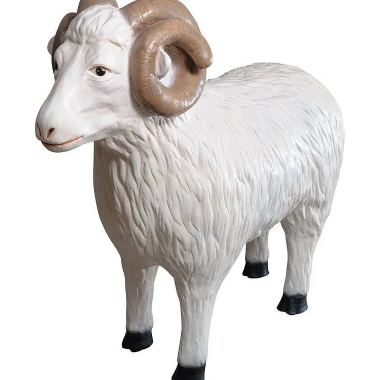 Articles Religieux JP statue mouton pour crèche noël^ Crèches