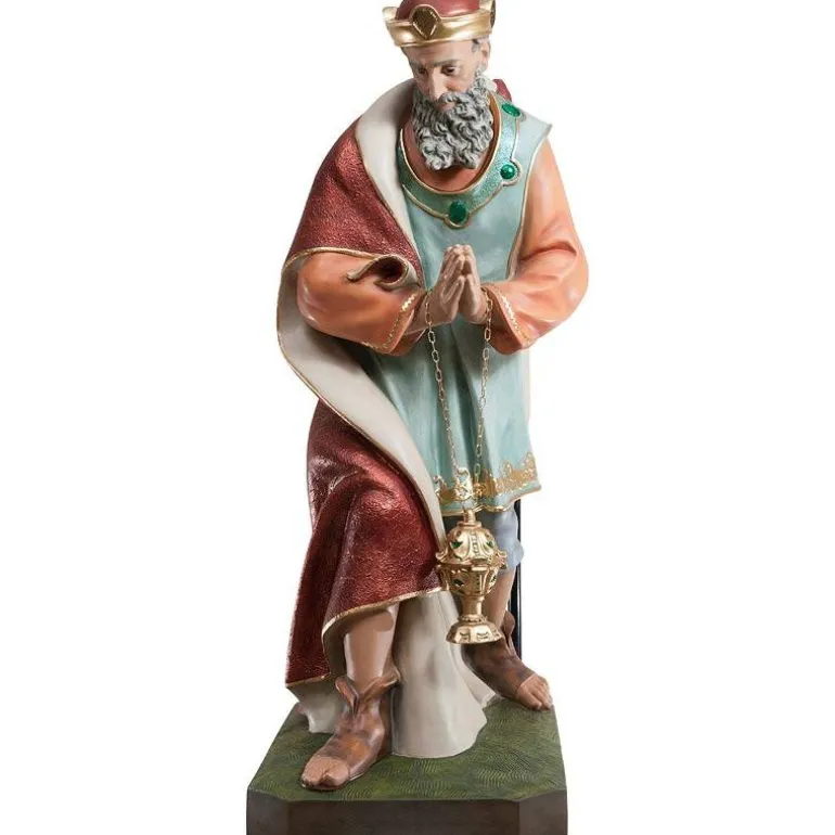 Articles Religieux JP statue roi noël pour créché^ Crèches