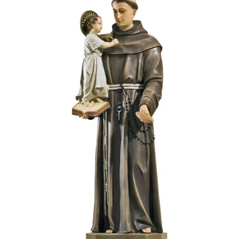 Articles Religieux JP statue saint Antoine avec Pain^ Saints Patrons